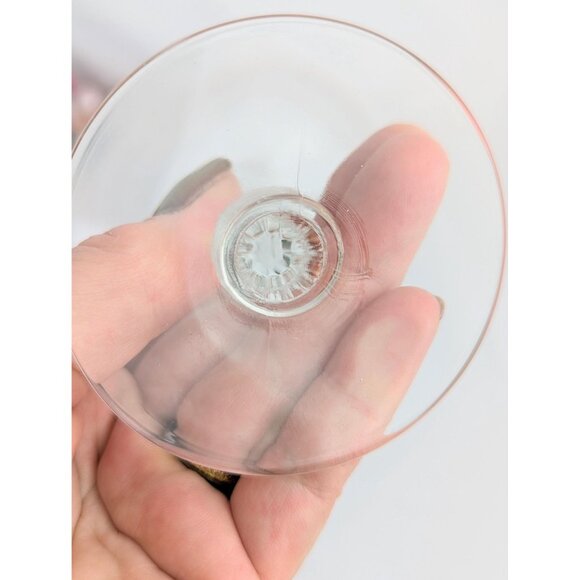 Vintage Libbey Clear Glass Sherbet Champagne Coupe MCM 1950s Minimalist Barware - Picture 6 of 8